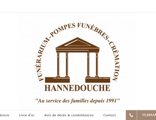 Site internet + communication de la société des : Pompes Funèbres Hannedouche